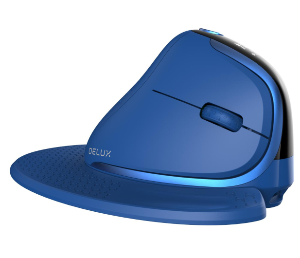 Delux Mysz Pionowa M618XSD BT+2.4G RGB (niebieska) M618XSD (Blue) - 744189 - zdjęcie 9